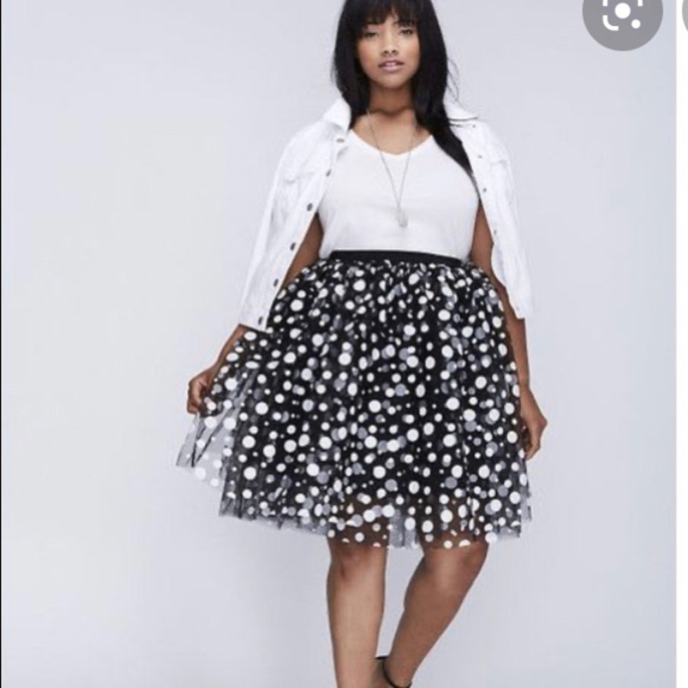Lane Bryant polka dot skirt 14/16